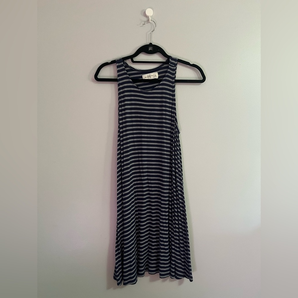Abercrombie & Fitch Navy and White Striped Dress